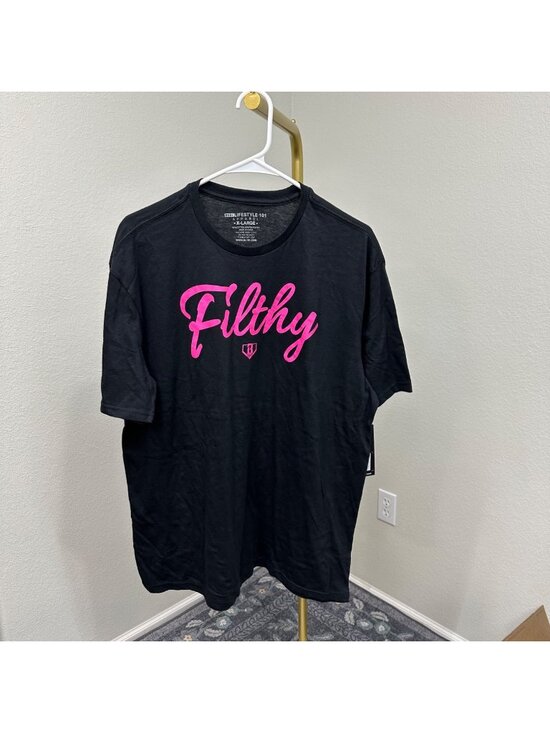 Baseball Lifestyle 101 Other - Baseball Lifestyle 101 Filthy Black Short Sleeve Graphic T Shirt Mens XL NEW